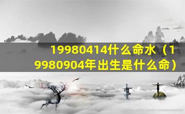 19980414什么命水（19980904年出生是什么命）