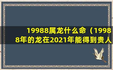 19988属龙什么命（19988年的龙在2021年能得到贵人的相助吗）