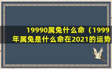 19990属兔什么命（1999年属兔是什么命在2021的运势）