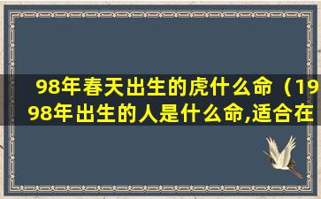 98年春天出生的虎什么命（1998年出生的人是什么命,适合在哪里发展）