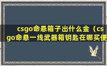 csgo命悬箱子出什么金（csgo命悬一线武器箱钥匙在哪买便宜）