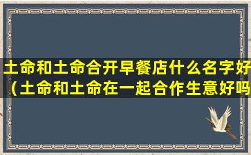 土命和土命合开早餐店什么名字好（土命和土命在一起合作生意好吗）