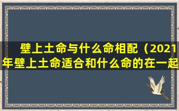 壁上土命与什么命相配（2021年壁上土命适合和什么命的在一起）