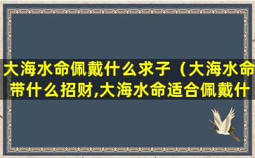 大海水命佩戴什么求子（大海水命带什么招财,大海水命适合佩戴什么）