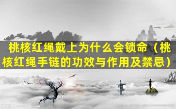 桃核红绳戴上为什么会锁命（桃核红绳手链的功效与作用及禁忌）