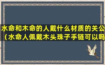 水命和木命的人戴什么材质的关公（水命人佩戴木头珠子手链可以吗）