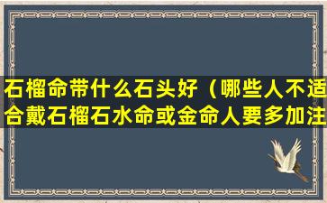 石榴命带什么石头好（哪些人不适合戴石榴石水命或金命人要多加注意）